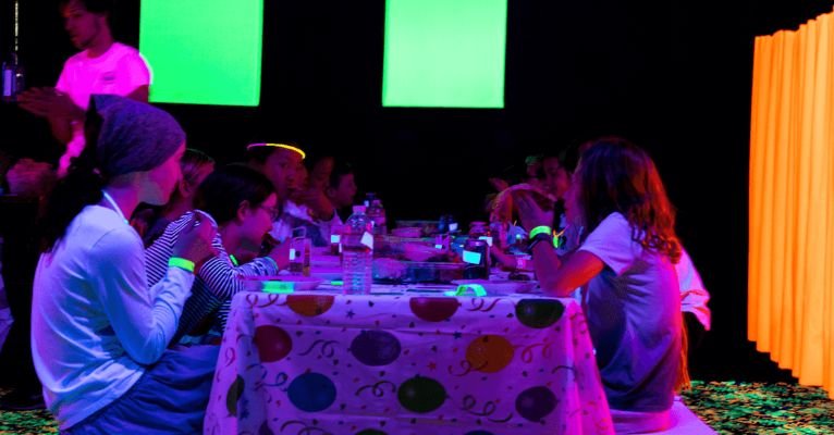 Organized kids birthday party with a clear schedule