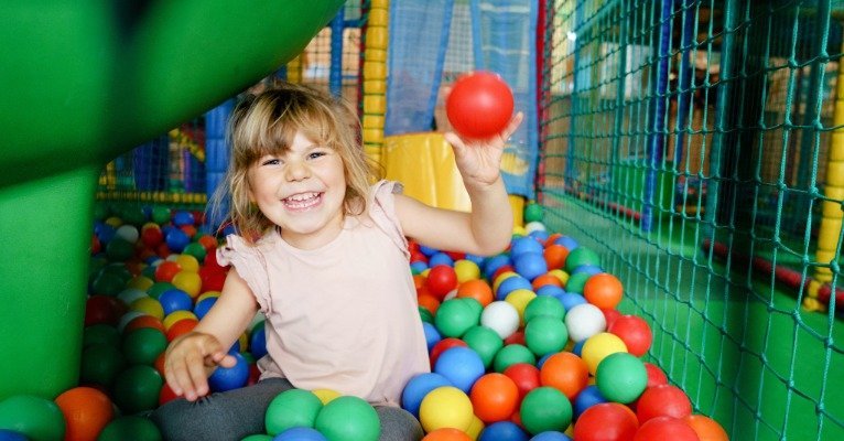 Kids staying engaged with active play during a birthday party