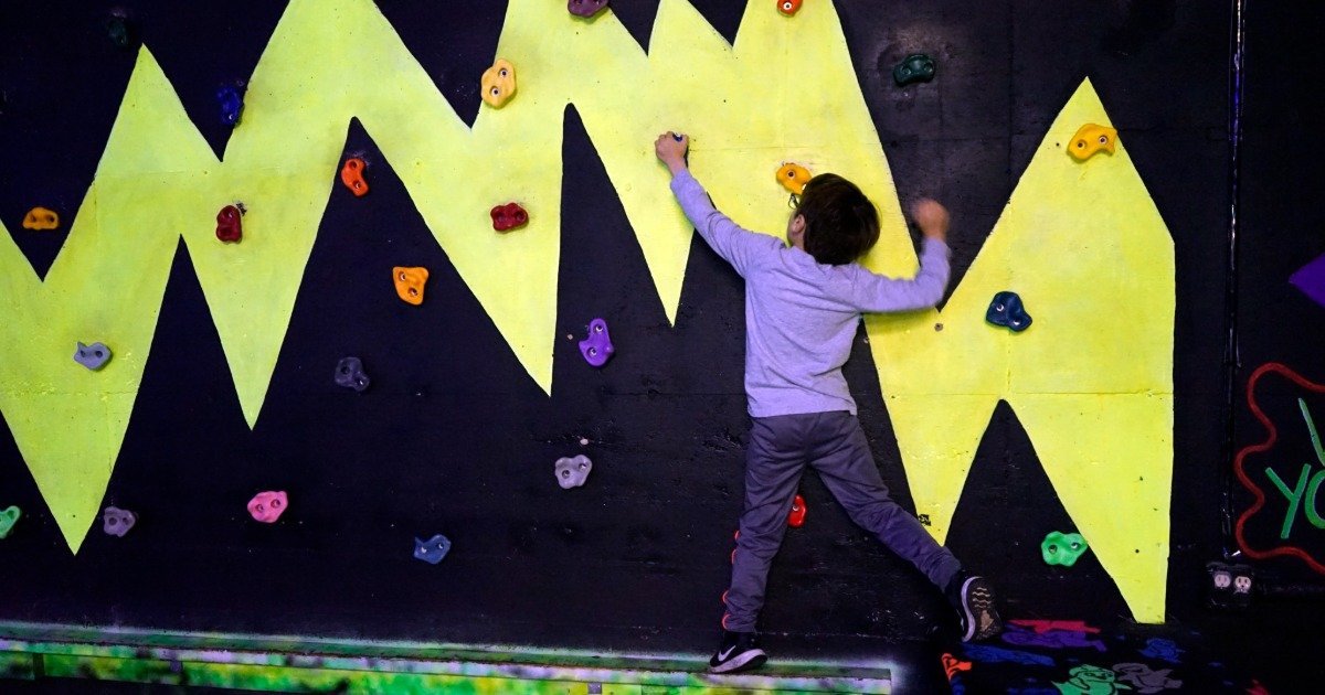 Child engaged on the Ninja Course at Fun Slides Carpet Skatepark in Pittsburgh