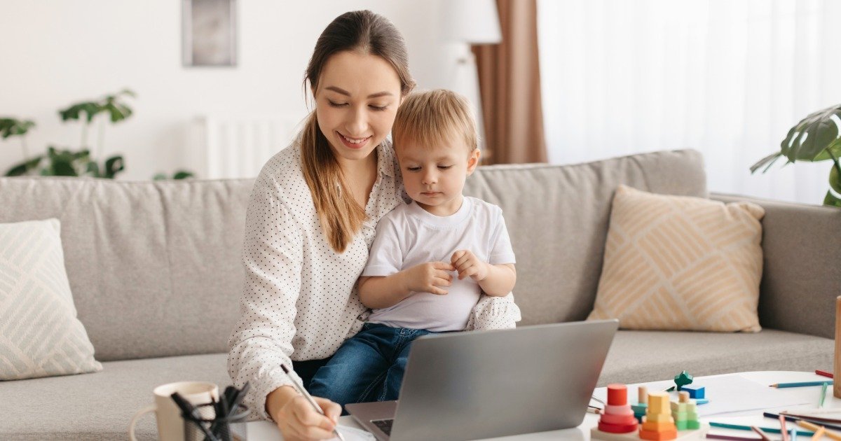 Parent planning a weekend activity schedule