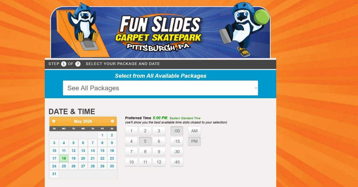 Planning a birthday party booking at a kids party venue with available dates